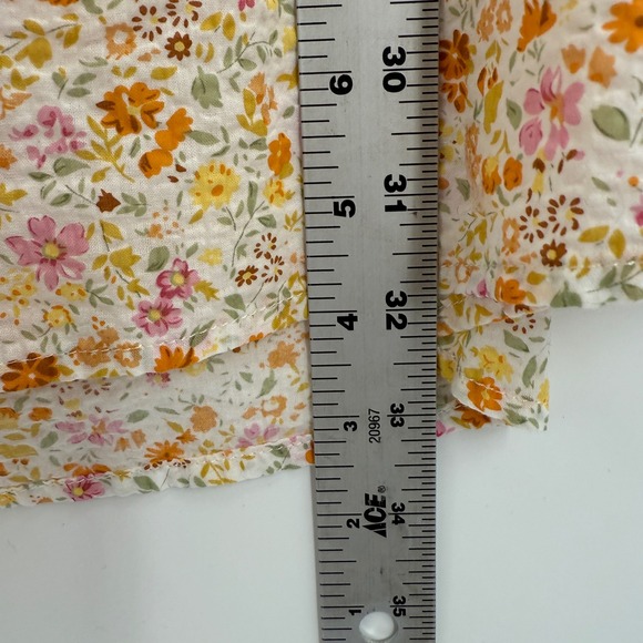 Princess Polly Floral‎ Mini Dress Womens Sz 6 Yellow Pink Open Back Y2K Babydoll - Picture 6 of 11